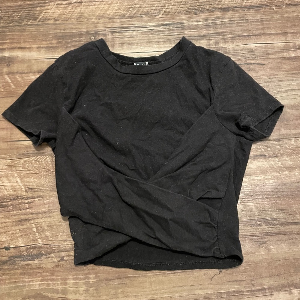 Women’s Black Crop Criss Cross Top from Windsor size: S